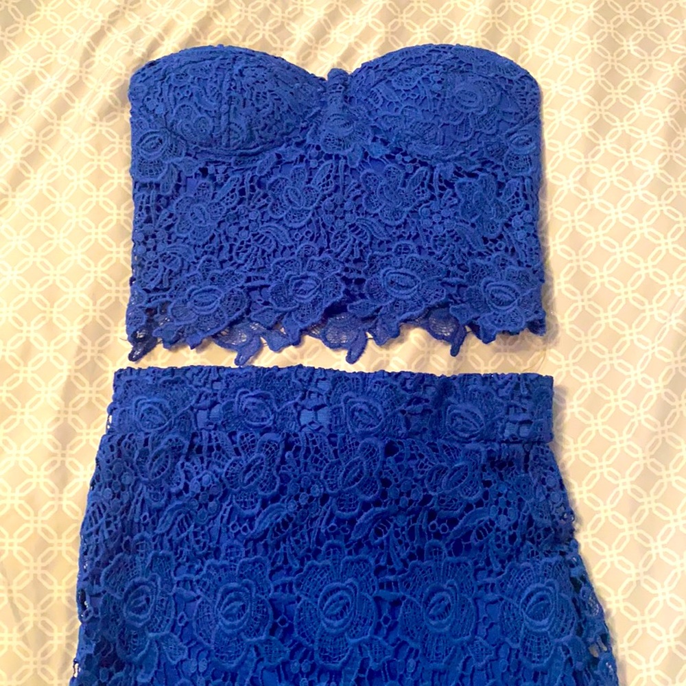 Top and skirt